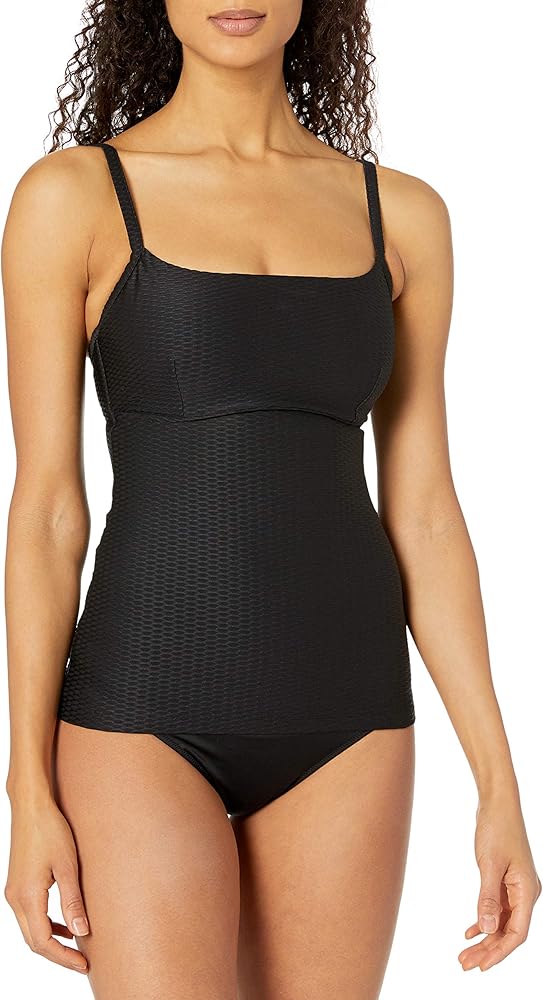 Seafolly Women's Dd Square Neck Tankini Top Swimsuit