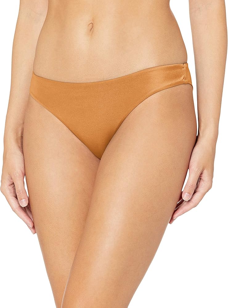 RVCA Women's Solid Cheeky Bikini Bottom