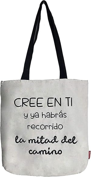 hello-bags. Bolso Totebag. Exterior: Algodón 100%. Con cremallera, forro y bolsillo interior. Incluye bonito sobre kraft de regalo. Modelo CREEENTI. Color: Crudo/Negro. Medidas: 37 * 38 cm