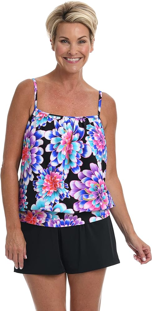 Maxine Of Hollywood Women's Bandeau Tankini Swimsuit Top