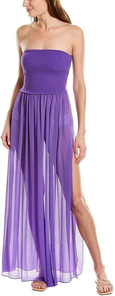 Ramy Brook womens Calista Strapless Coverup Dress