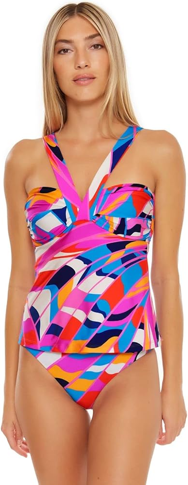 Trina Turk Women's Standard Rio Bandeau Tankini