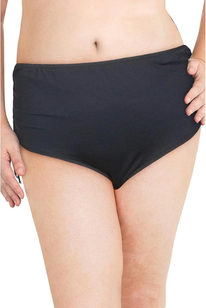 Michael Michael Kors Womens High Waist Side Tie Swim Bottom Separates Black 20W