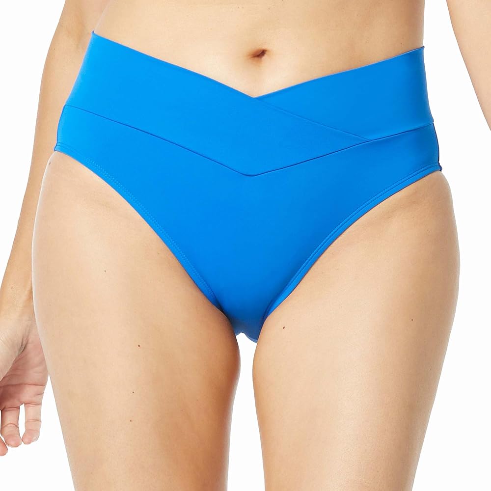 Coco Reef Serene Cross Over Bikini Bottom — Wide Tummy Control High V Waistband