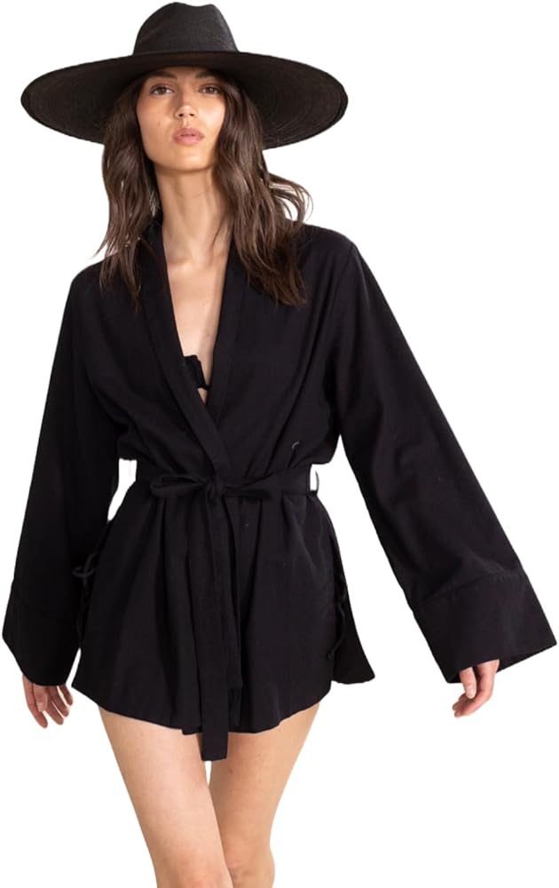 Gottex Beach Life Resort Natural Kimono Swimsuit Coverup for Women, One Size Robe Fits Most Stylish and Versatile Summer Wear