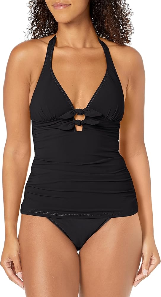 Profile by Gottex Women's Standard Dandy Bow Tie Halter Tankini