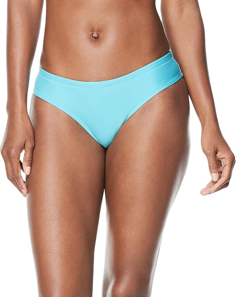 Speedo Women's Standard Swimsuit Bottom Bikini Endurance Cheeky Hipster, Blue Atoll, Small