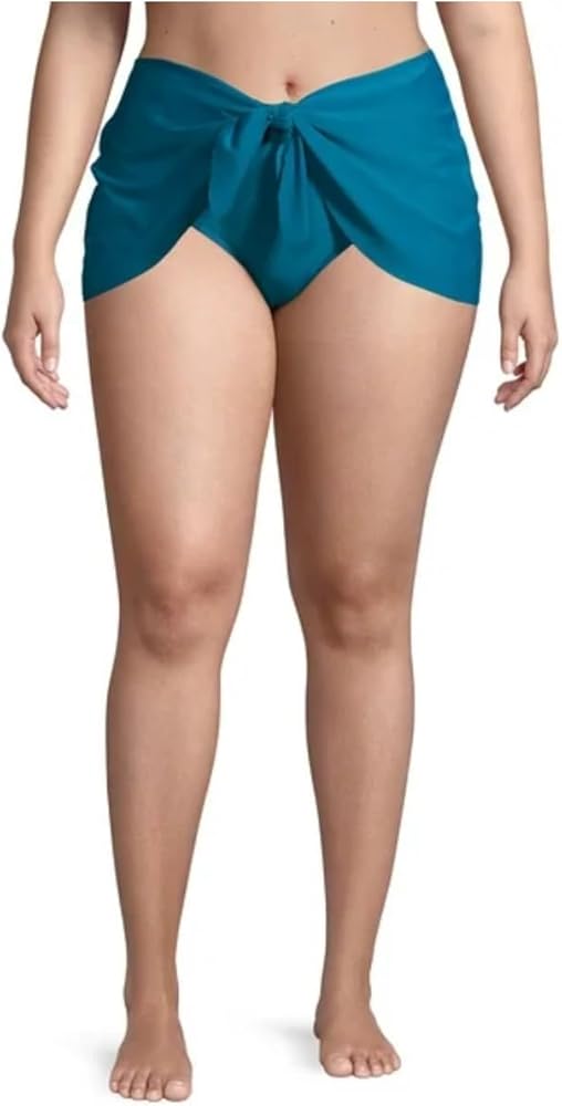 Time and Tru Women's Plus Size Turquoise Bikini Bottom