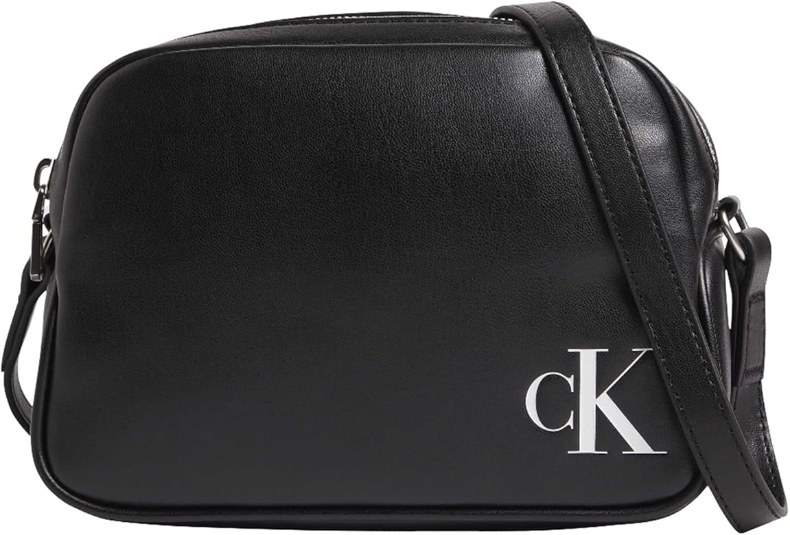 Calvin Klein Jeans Sleek Camera Bag20 Solid K60k610089, Bolsos Cruzados para Mujer, Talla única