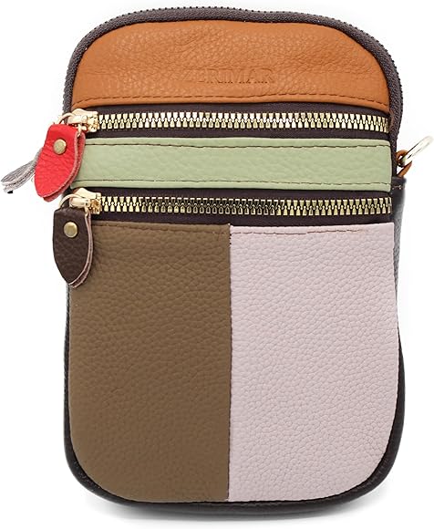 Zerimar Bolsos de Mujer Piel - Bolso mujer- - Bolso Bandolera - Bandolera ajustable - Bolso pequeño -Medidas: 19x13x4 cm