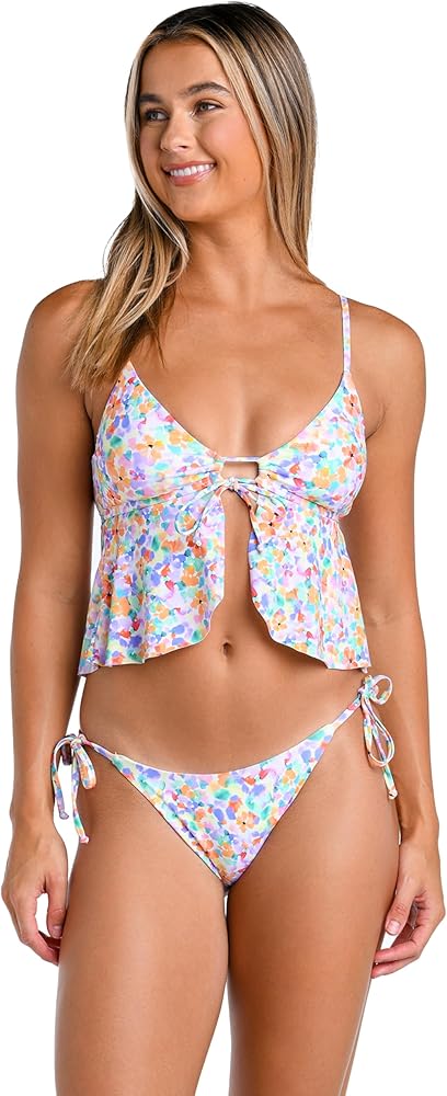 Hobie Women's Standard Flounce Tankini Swimsuit Top