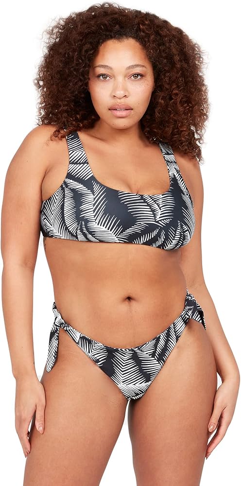 Volcom Women's Stay Or Leaf Tie Side Plus Size Bikini Bottom