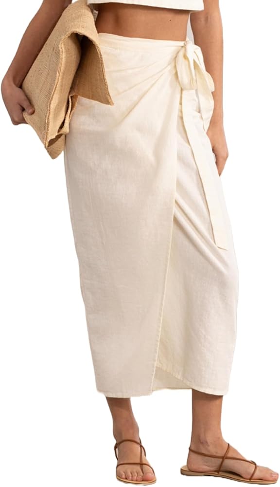 Gottex womens Cream Pola Wrap Skirt Swimsuit Coverup for Women, Stylish and Versatile Summer Essential