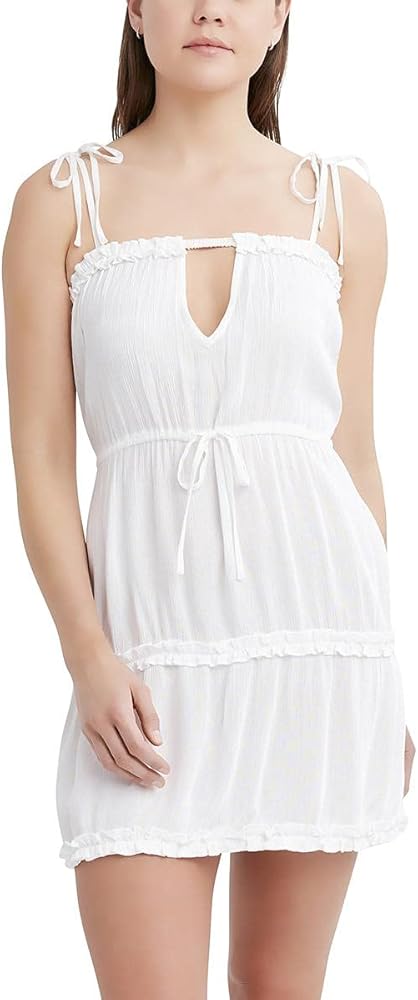 BCBGeneration womens Swimsuit Cover Up Dress With Adjustable KeyholeSwimwear Cover Up