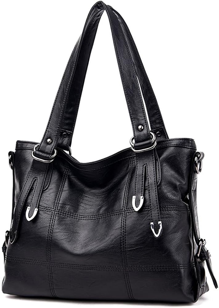 DEERWORD Mujer Bolsos de Mano Casual Bandolera Marca Mediano Totes Antirrobo Hombro Italianos PU Cuero 5369 1 piezas