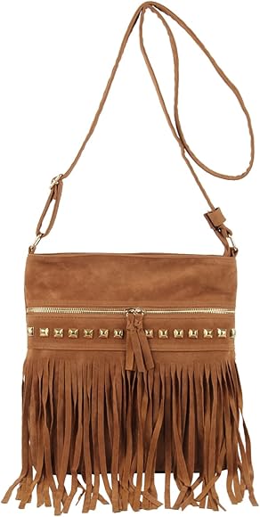 LHHMZ Bolsos de Hombro con Flecos Hobo de Moda para Mujer Bolso Bandolera con Borla pequeña Vintage