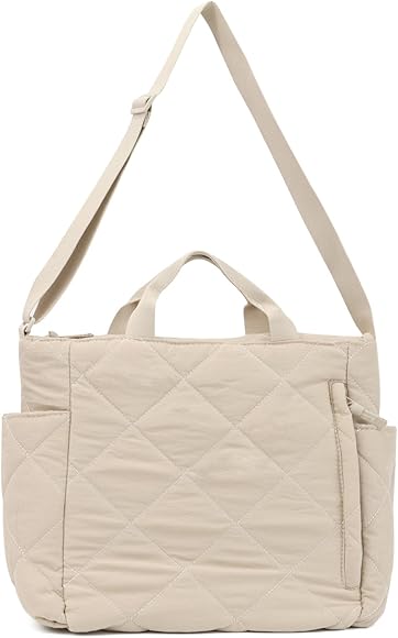 SUTUKU Bolsa Tote Puffer para Mujer Bolsa Tote Acolchada Grande Bolsa Hombro Puffy Bolsa Nylon Acolchada Bolsa Hobo Bolsos Mano