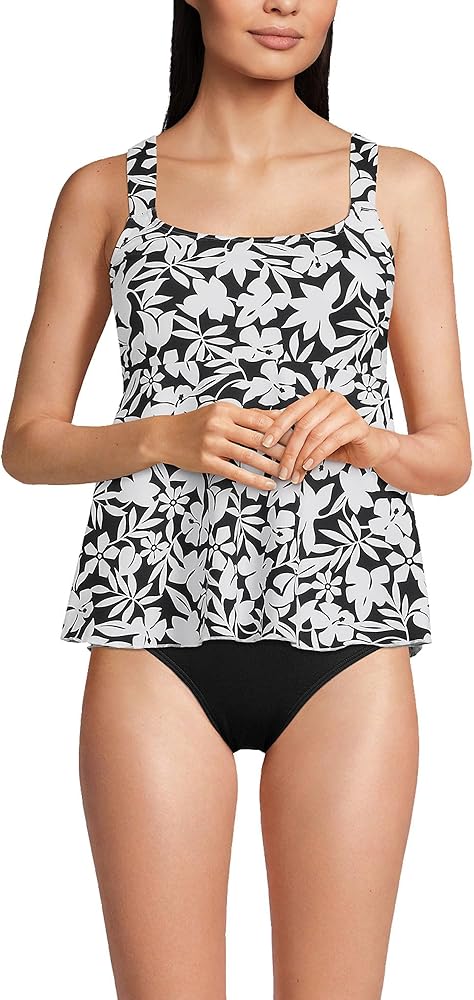 Lands' End Women's Flutter Tankini Top