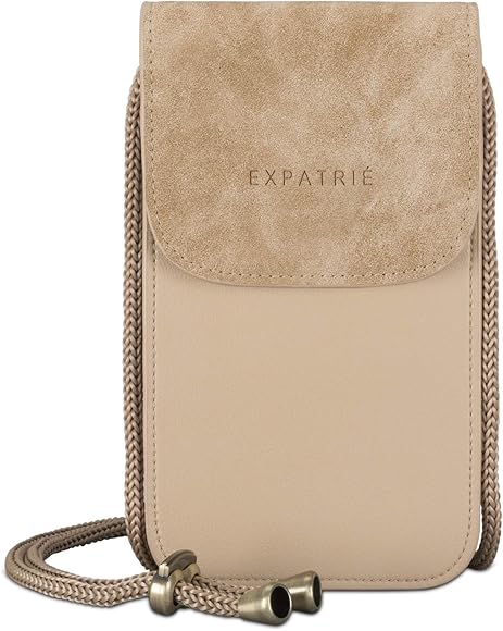 Expatrié Bolso Movil Mujer - Amelie - Bolso Pequeño - Mini Bolsa Bandolera Para Ocio y Festivales - Elegante Cartera Moderna para Fundas de Móviles