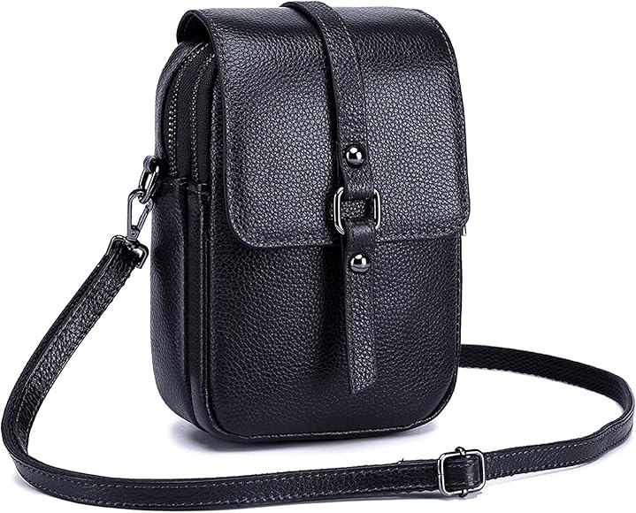 FANDARE Bolso Movil Mujer Bolso de teléfono Bolso de Hombro de Cuero Monederos Carteras Bolsos Bandolera Bolso Pequeño Bolsos de Cruzado Bandolera Crossbody Bag