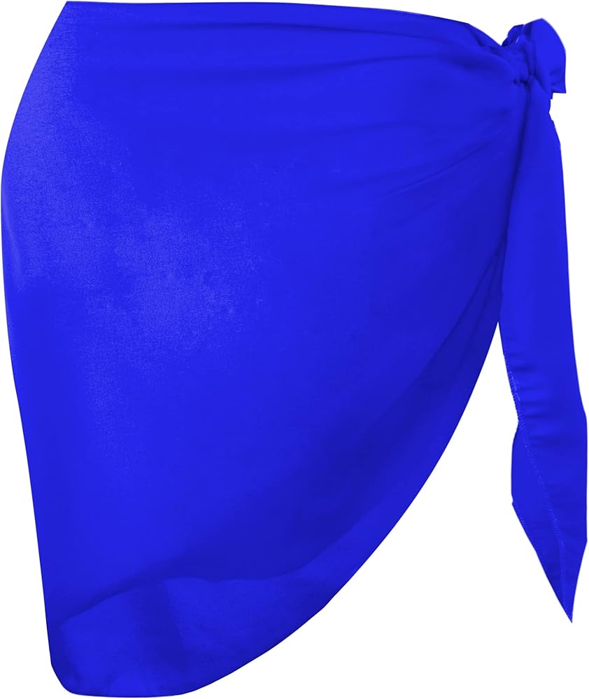 Dressever Women's Sarong Coverups Beach Sheer Bikini Chiffon Cover Ups Wrap Skirt for Swimwear