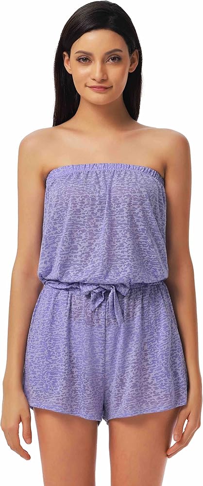 Lucky Brand Womens Burnout Romper