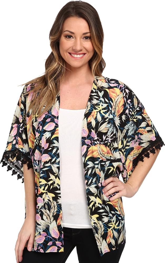 Rip Curl Juniors Tropic Holiday Floral Print Kimono