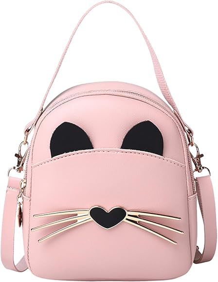 ANPTER Bolso Bandolera Mujer Bolso Pequeño Mujer Bolso de Hombro Pequeña Nuevo Modelo Cadena Cruzado Crossbody Bag para Niña Cuero PU Bolsos Mano para Teléfono Móvil (Rosa Bolso Bandolera Pequeño)