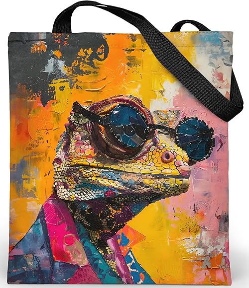 Loxato Bolsa Tela Mujer - Tote Bag con Cremallera - Bolso Grande Mujer 37x42cm - Tote Bag Tela Aesthetic - Bolsos de Mujer con Cremallera y Bolsillo Interior - Bolso Mujer