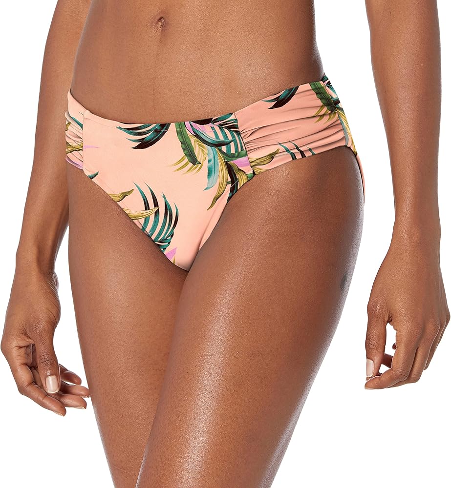 Seafolly Women's Ruched Side Retro Medium Coverage Bikini Bottom Swimsuit