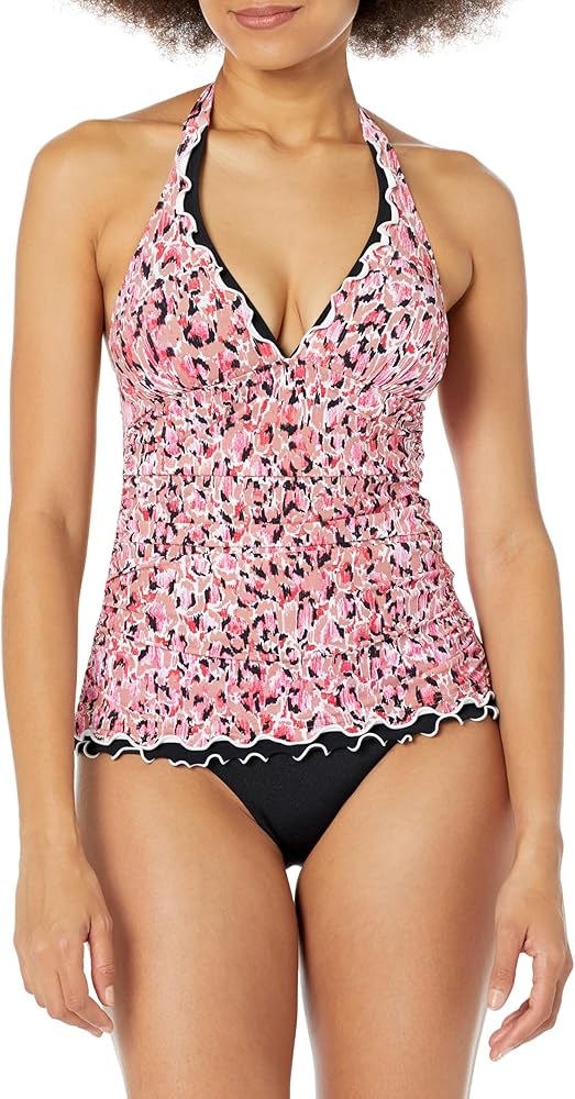 Profile by Gottex Women's Standard Pretty Wild Halter Tankini