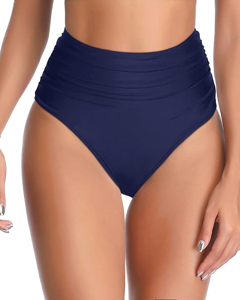 Tempt Me Women High Waisted Bikini Bottom Full Coverage Swimsuit Bottom