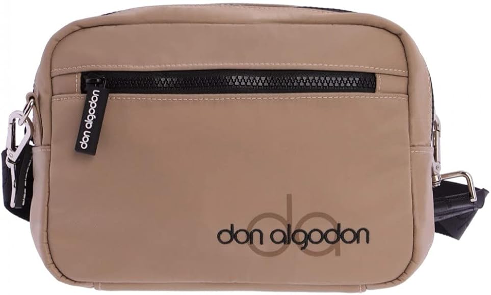 DON ALGODON - Bolso Bandolera Mujer - Bolso Mujer - Bolsos Bandolera Mujer - Bolsos de Mujer con Cremalleras Exterior - Bandolera Zaira de Nylon