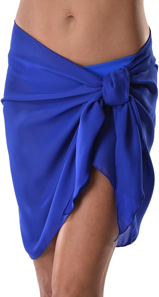 Solid Short Sarong O/S - Royal Cover Up