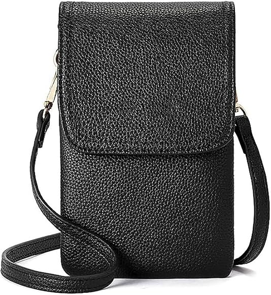 KEYRI Bolso de Teléfono Móvil para Mujer, Cartera Cuero Pu,Mini Bandolera con Correa Ajustablecremallera Brazo, Bolsa de Ocio Adecuado para Uso Diario, Trabajo, Clase, Viajes