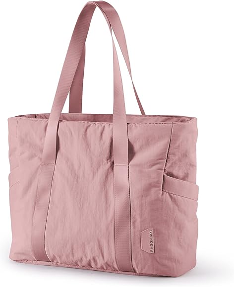 bagsmart Bolsa de la compra para mujer, bolsa de viaje grande, impermeable, bolsa de deporte, bolsa de noche, bolsa de equipaje de mano para fin de semana, natación, viajes, yoga y sauna