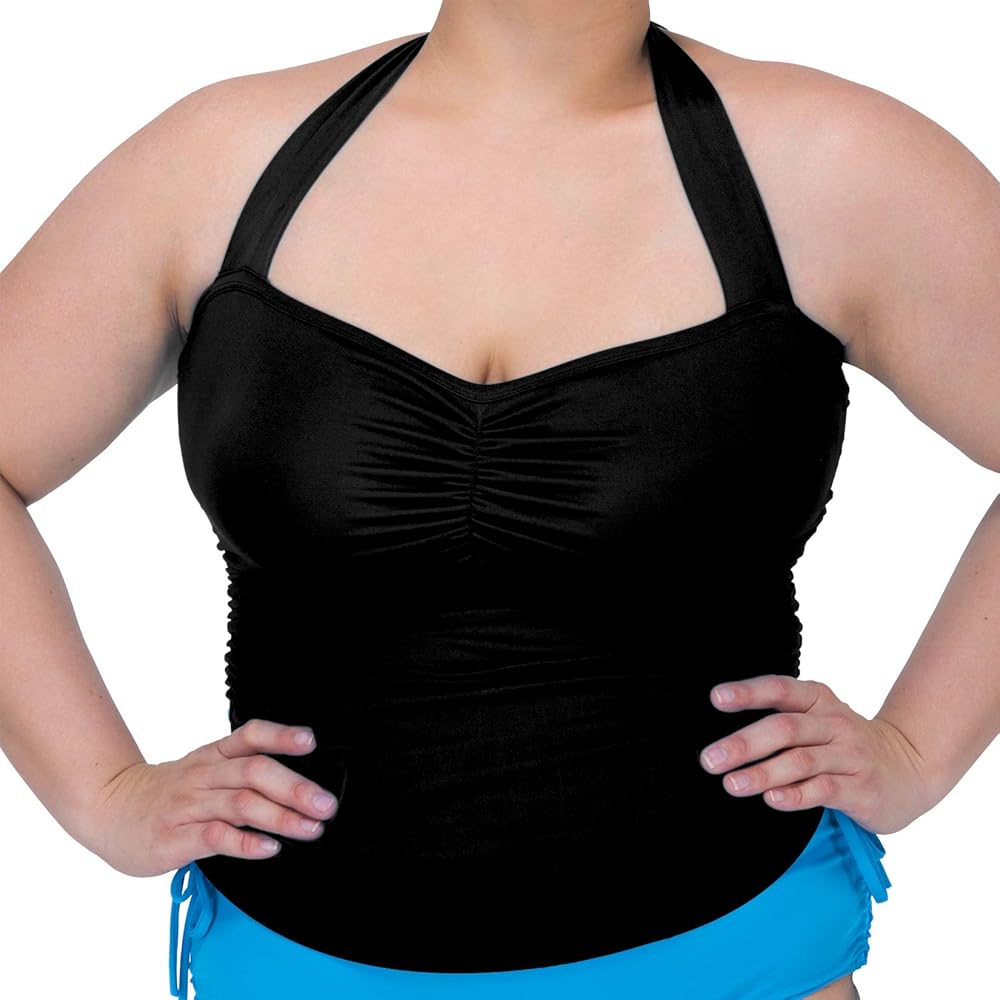 Women's Hypoallergenic Latex-Free Halter Tankini Top