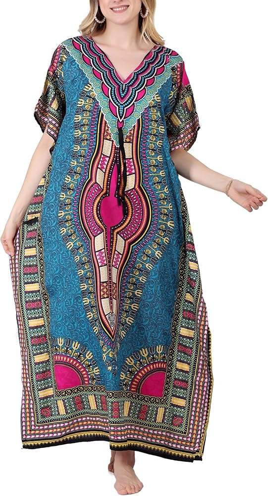 Ladies Kaftans Tunic Kimono Maxi Women Dashiki African Caftan Plus Size Lounge Girls Kimono