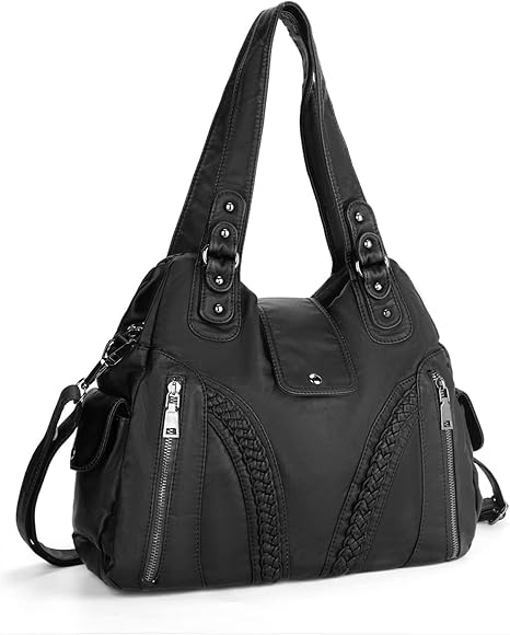 UBORSE Bolsos de Mujer Bolso Bandolera Mujer Bolso de Cuero Lavado de Hombro Bolso Tote Bolso Shopper