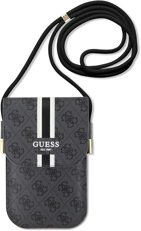 GUESS Bolsa GUOWBP4RPSK Negro 4G Stripes, Negro