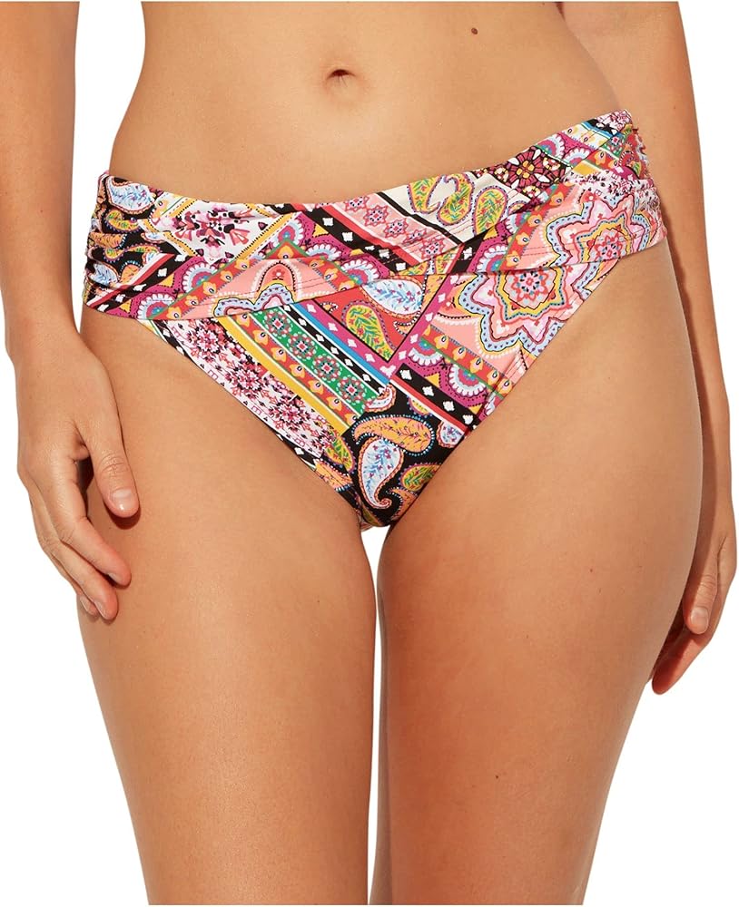 Bleu Rod Beattie Women's Just Cool Banded Hipster Bikini Bottom Multi 4