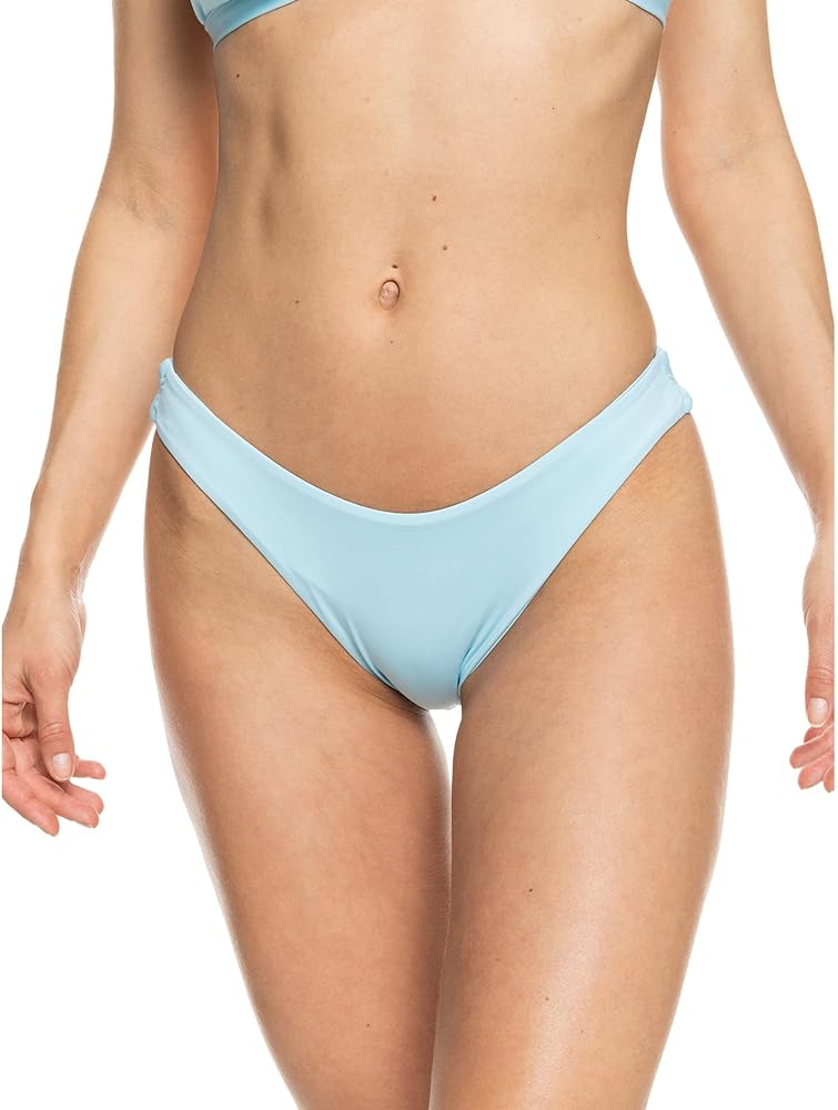 Roxy Women's Solid Beach Classics Regular High Leg Bikini Bottom