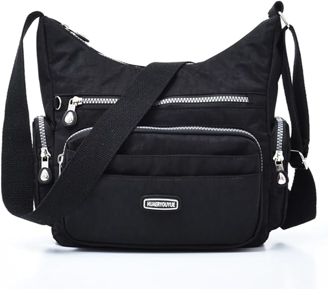 Estwell Bolso Bandolera Mujer Impermeable Bolso de Hombro Moda con Múltiples Bolsillos Casual Crossbody Bolso Bolsa de Cuerpo Cruzado para Escuela Viaje Uso Diario