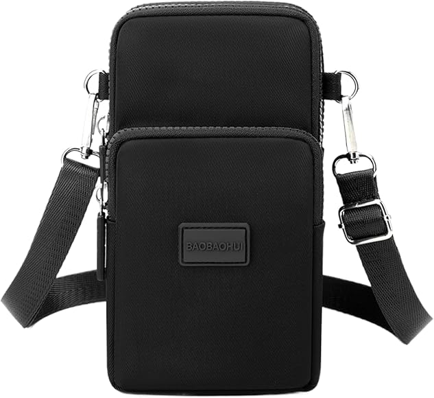 Bolso Movil Mujer Bolsitos Para Moviles Funda Mujer Nailon Crossbody PequeñA Bolsa De Hombro Con Entrada De Auriculares Mini Crossbody Adecuado Para La Vida Diaria Y Los Viajes (Turquesa)