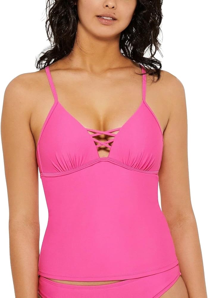 Women's Swimwear Vivid Small Strappy Tankini Pink S