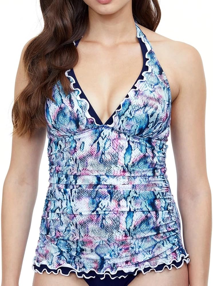 Profile by Gottex Women's Halter V-Neck Tankini Top Swimsuit