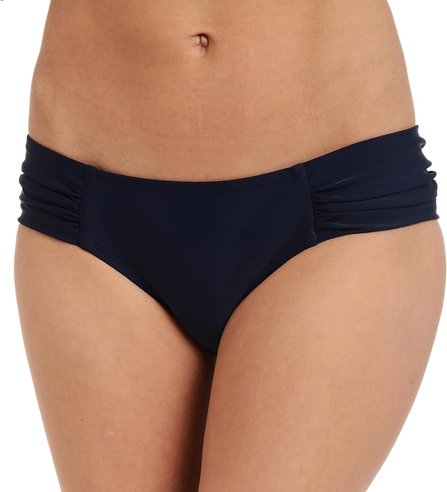 Women's Standard Swim Bottom Bikini with Self Side Straps and Shirring