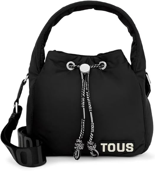 Tous BOMBONERA T Carol Soft Negro, Bolso para Mujer, Talla única