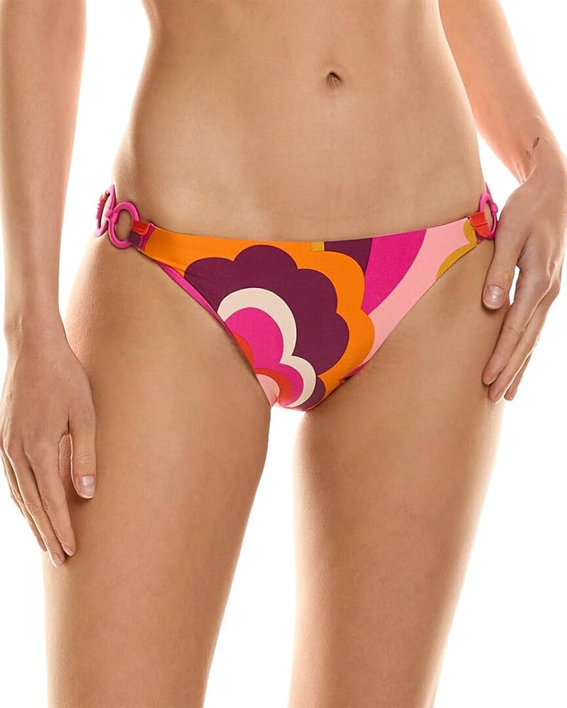 Trina Turk Women's Standard Fan Faire Hipster Bikini Bottoms-Cheeky Coverage, Swimwear Separates