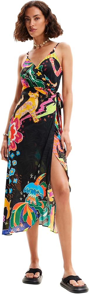 Desigual Women's Standard Woman Woven Dress Swimwear